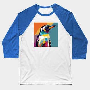 Pop Art Penguin Baseball T-Shirt